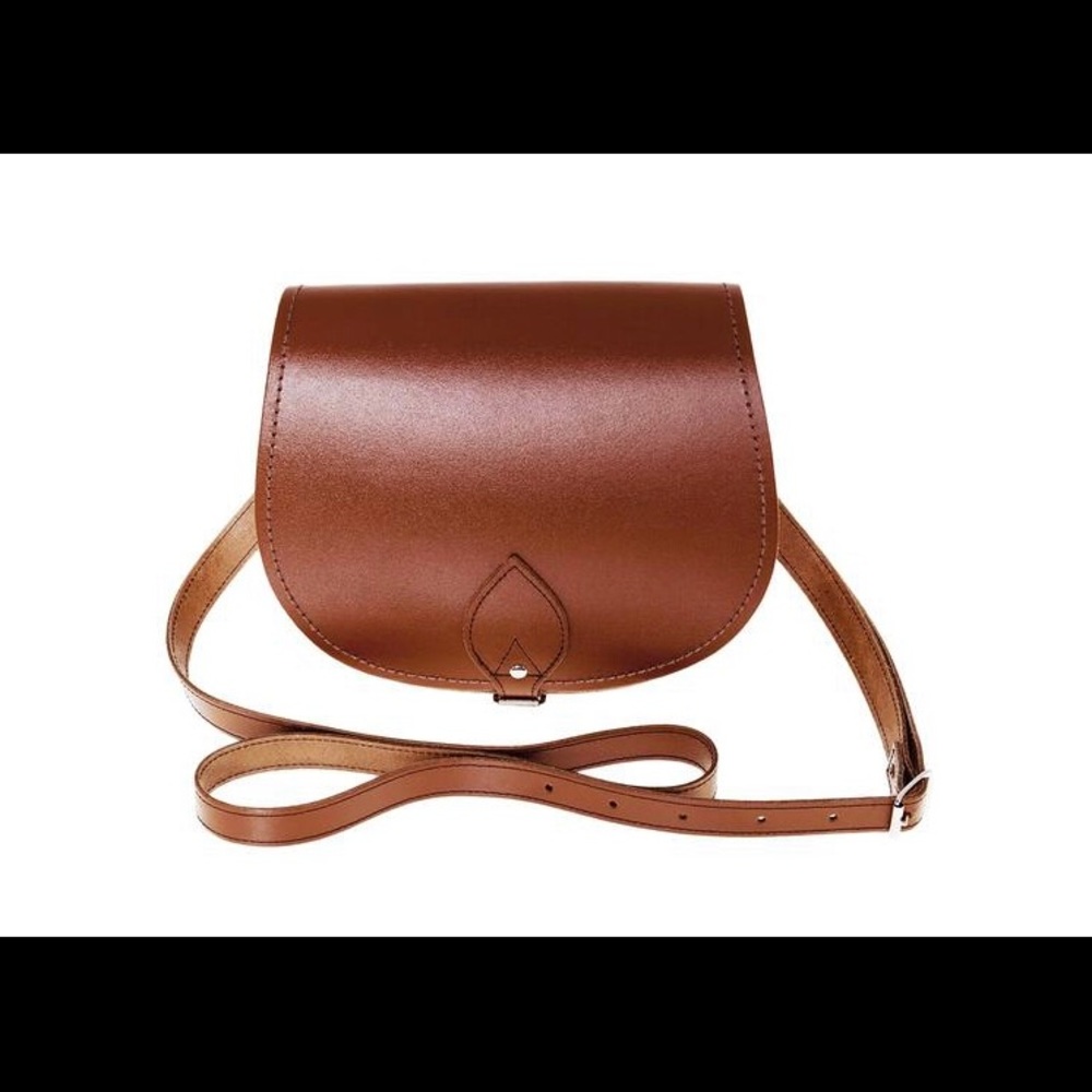 Zatchels UK large leather saddle bag